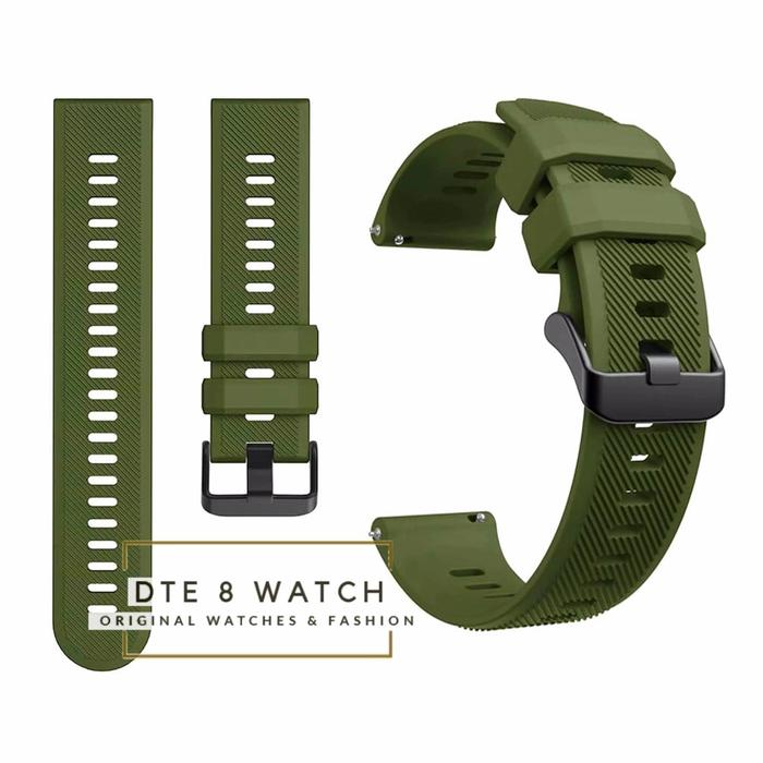 Gambar Tali Jam Tangan Silikon Rubber 22mm Rv Quick Release - Hijau dari DTE 8 Watch undefined Tokopedia