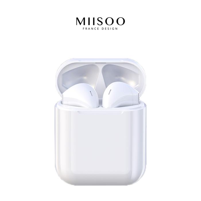 Gambar MIISOO i12 PRO Macaron TWS Earphone TRUE Wireless STEREO BLUETOOTH - Macaron WHITE dari MIISOO undefined Tokopedia