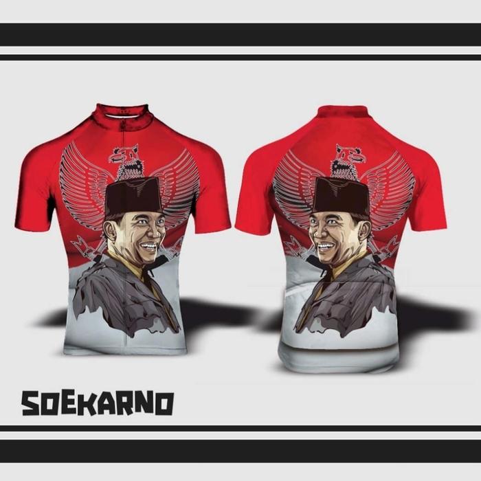Gambar Jersey Sepeda Soekarno dari Hi-Customapparel undefined Tokopedia