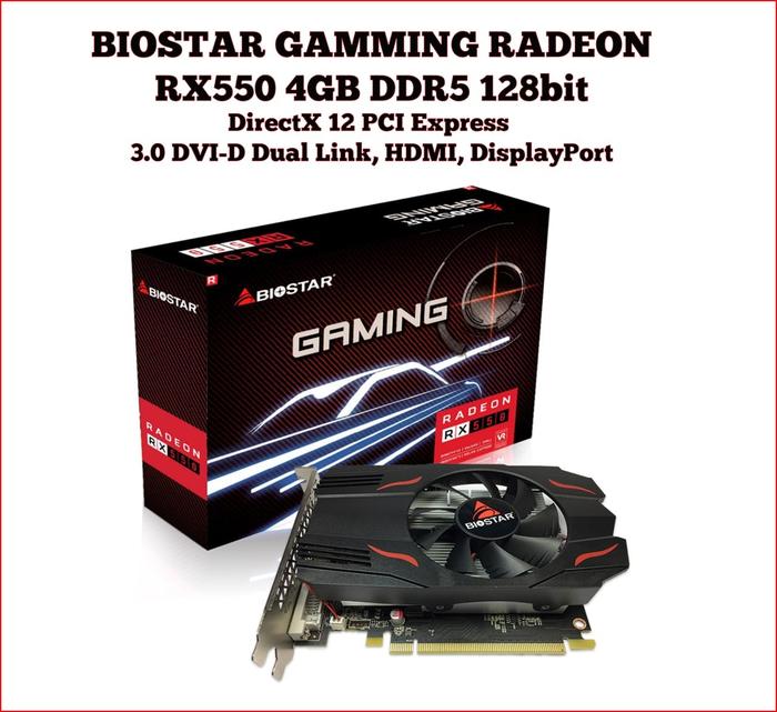 Jual Vga Biostar RX 550 4GB Ddr5 - Biostar Radeon RX 550 4GB Ddr5 ...