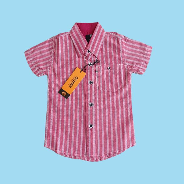 Gambar kemeja anak laki-laki pink - Merah Muda, 9-12 thn dari GAMBOLO_STORE undefined Tokopedia