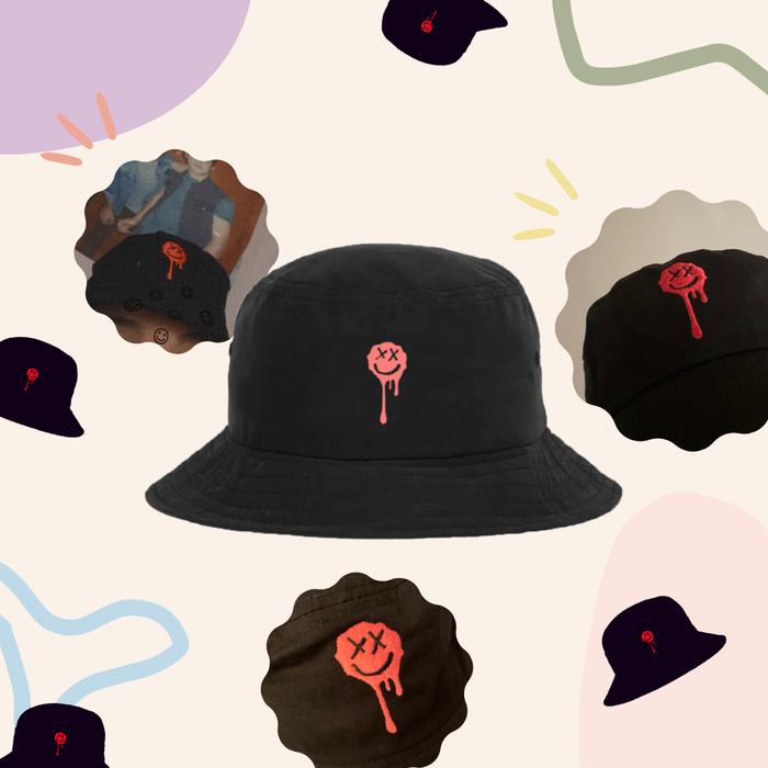 Louis Tomlinson Drip Smiley Bucket Hat 
