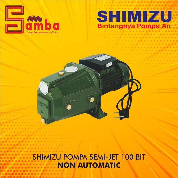 Gambar Shimizu JET-100 BIT Pompa air sumur dangkal pompa air Semijet daya hisap 11 meter non otomatis - NON AUTOMATIC dari SAMBA undefined Tokopedia