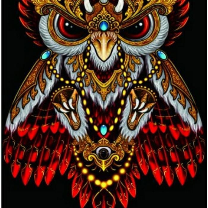 Gambar Kain Print Layangan Celepuk TP( Kainnya Saja) - Merah, 120 x100 dari goodluck BnD undefined Tokopedia