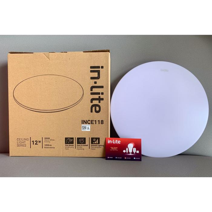 Gambar LAMPU LED PLAFON BARET CEILING LIGHT INLITE 12W 12 WATT - INCE118 - Kuning dari Sinar Terang Bandung undefined Tokopedia
