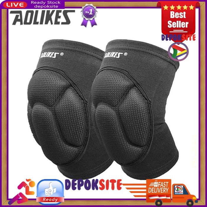 Gambar 1 Pair Aolikes 217 Knee Pad Support Protector Pad Deker Lutut Kneepad - Hitam dari Depoksite undefined Tokopedia