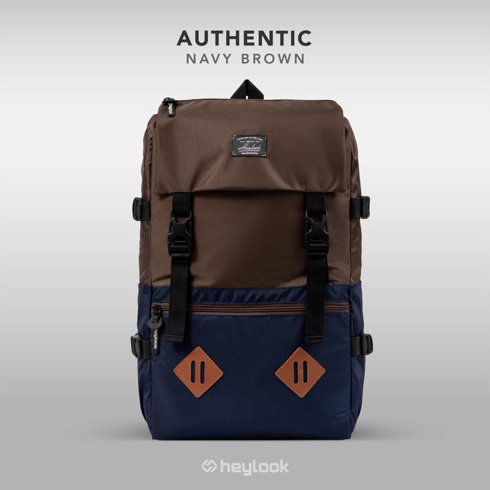 Gambar TAS BACKPACK PRIA ORIGINAL /TAS TRAVELLING /RANSEL SEKOLAH CEWEK COWOK - NAVY BROWN dari HEYLOOK PROJECT undefined Tokopedia