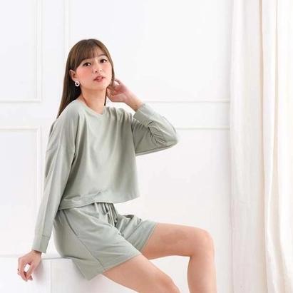 Gambar Setelan wanita terbaru atasan bawahan celana pendek setelan santai - Lightgrey dari Misss Nathalie Shopp undefined Tokopedia