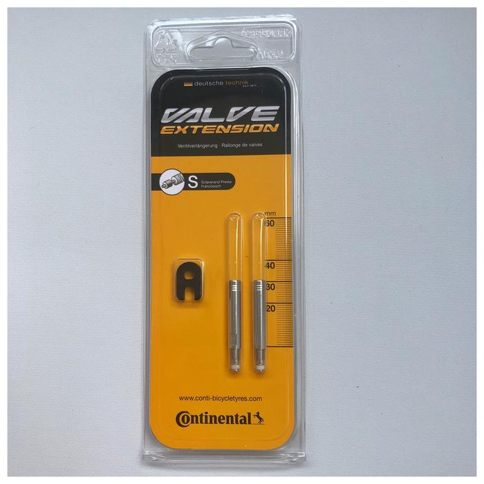 Gambar Continental Valve Extension (2pcs) Presta 20mm 30mm 40mm Extender - 30mm dari One Finger Cycle undefined Tokopedia
