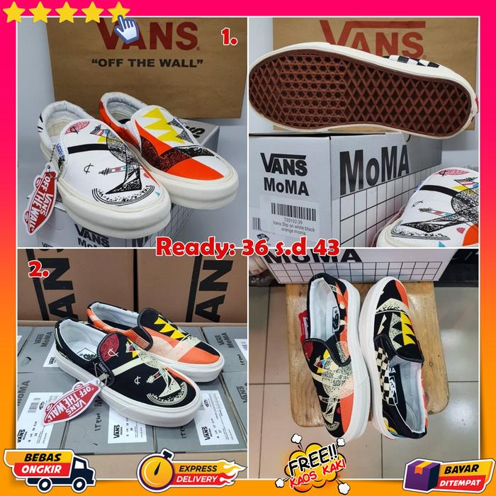 Gambar Sepatu Pria Vans Slip On X MoMa Vasily Kandinsky Premium BNIB Casual - SATU, 36 dari Tokokubelibeli undefined Tokopedia