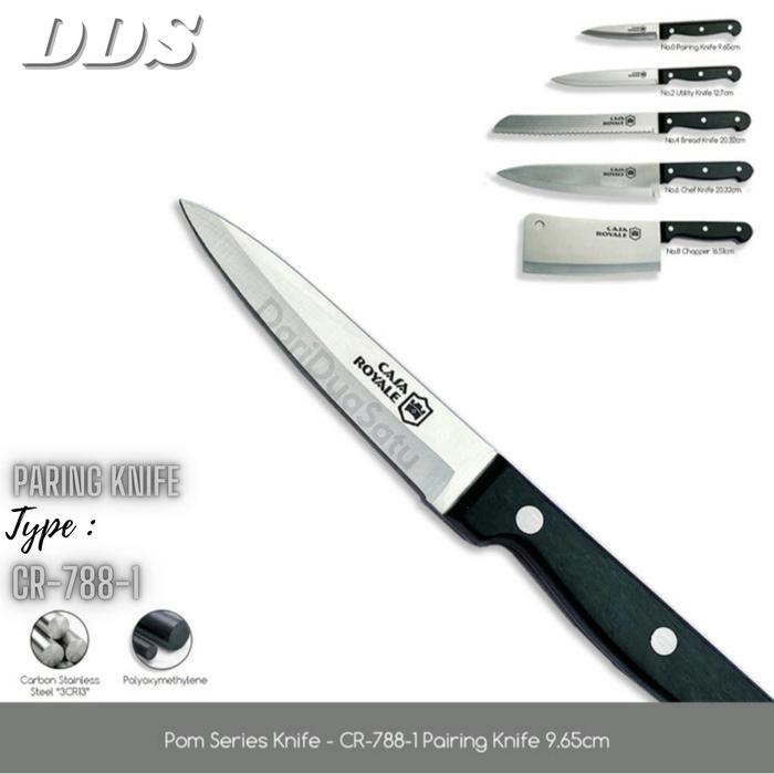 Gambar Pisau Dapur Premium Casa Royale Knife Pom Series Carbon Stainless - Paring Knife dari DariDuaSatu undefined Tokopedia