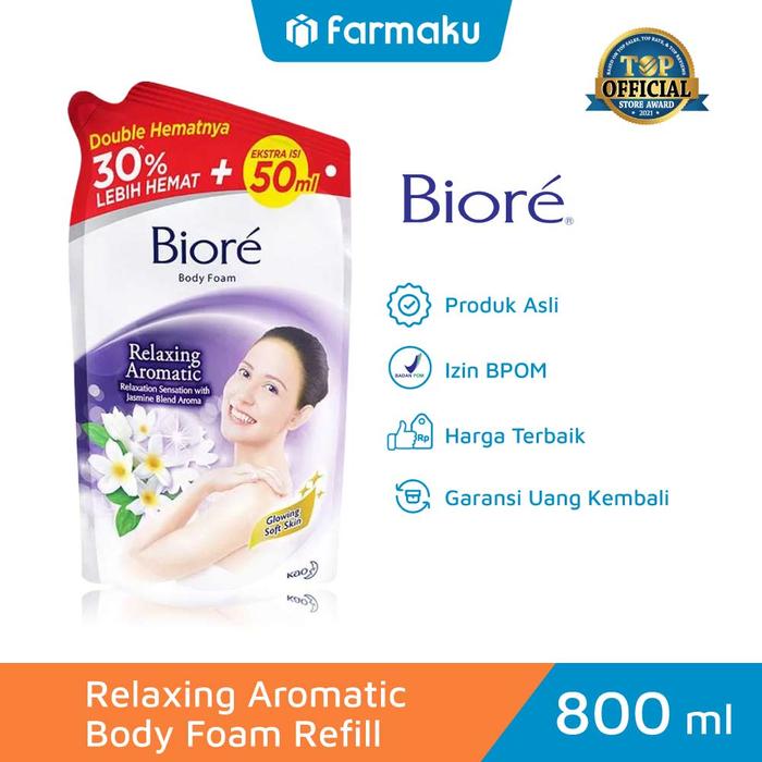 Gambar Biore Body Foam Relaxing Aromatic Refill 800 Ml dari Farmaku undefined Tokopedia