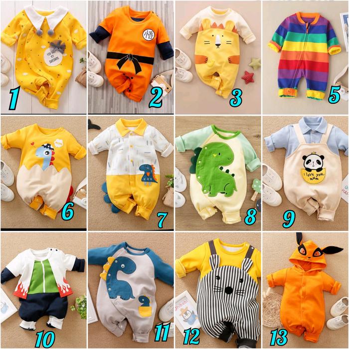 Jual BAJU BAYI MOTIF KARTUN DRAGON BALL IMPORT 3-6 Bulan Kota