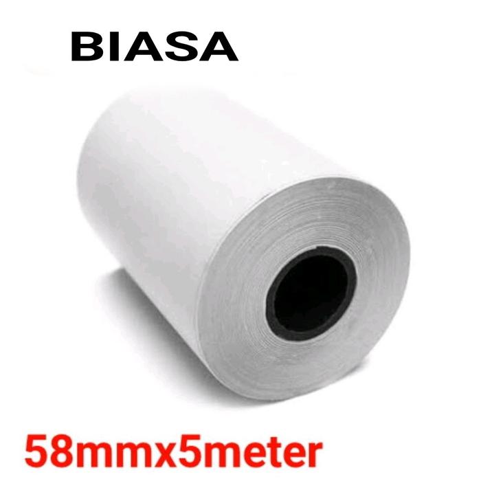 Gambar kertas printer thermal stiker 58mm - biasa dari INDOAUTO TANGERANG undefined Tokopedia