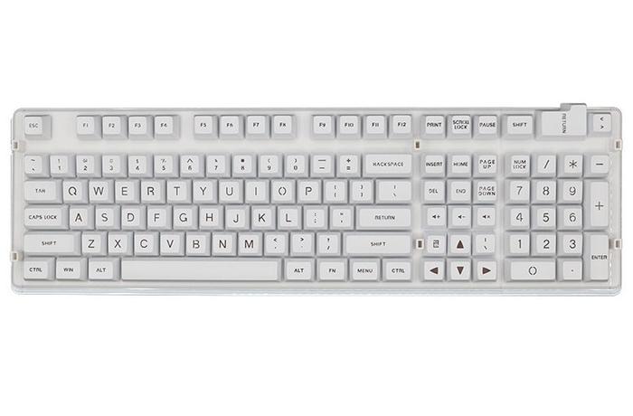 Gambar SA Profile Keycaps ABS Double Shot Mechanical Keyboard - White-DarkBrown dari NVlogic undefined Tokopedia