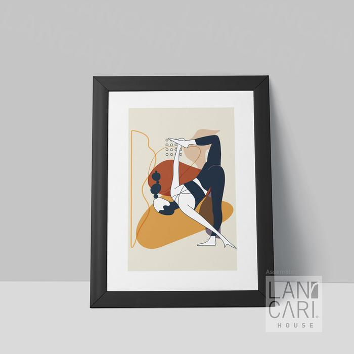 Gambar Lukisan Yoga Minimalis Frame Hiasan Dinding Dekorasi Ruangan Wallpaper - Putih dari LANCARI Kota Administrasi Jakarta Pusat Tokopedia
