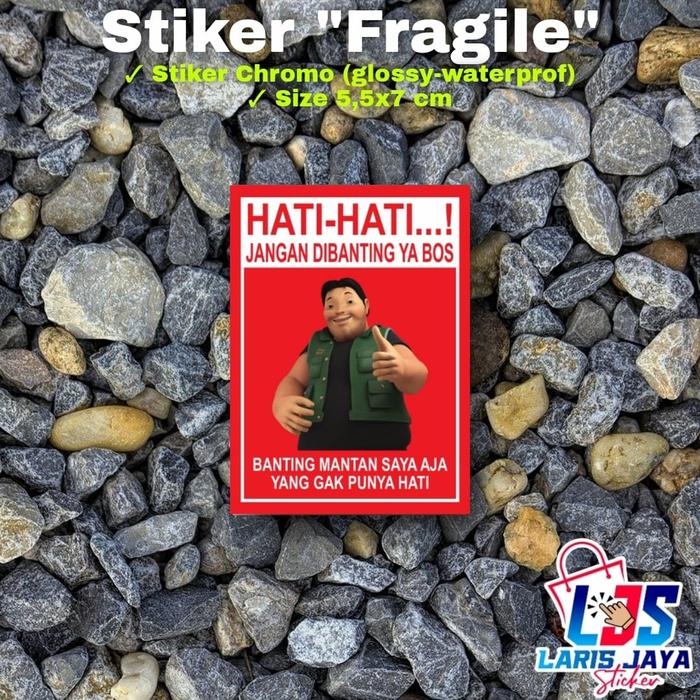 Gambar STIKER FRAGILE LUCU - 1 dari Larisjaya sticker 88 undefined Tokopedia