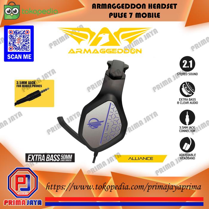 Gambar ARMAGGEDDON Gaming Headset Pulse 7 Mobile CACAT - Biru dari PrimaJaya Toko undefined Tokopedia