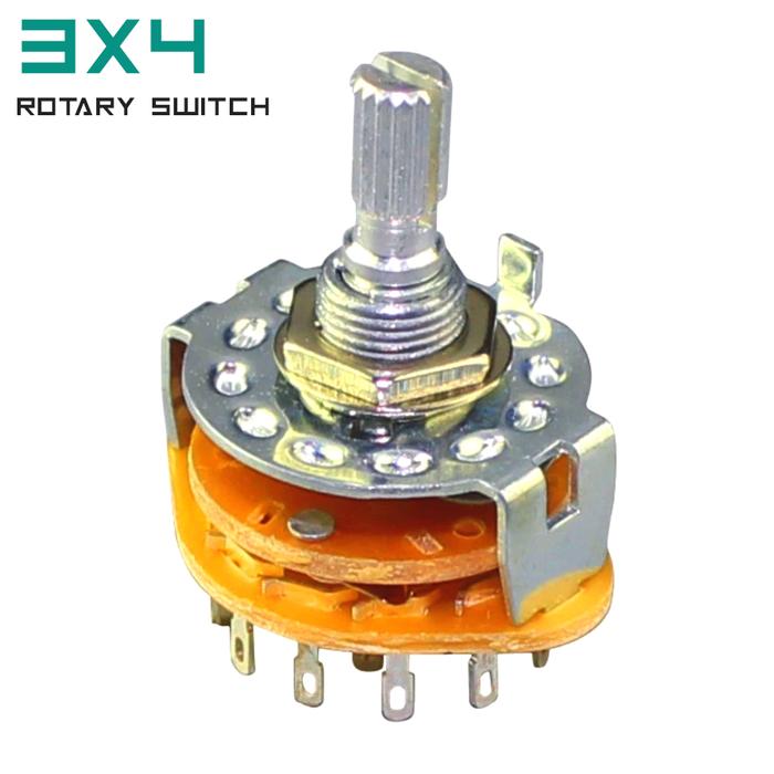 Gambar Saklar Putar Rotary Switch 1x12 2x6 3x4 4x3 Selectable Switch - 3x4 dari Rajacell Bekasi undefined Tokopedia