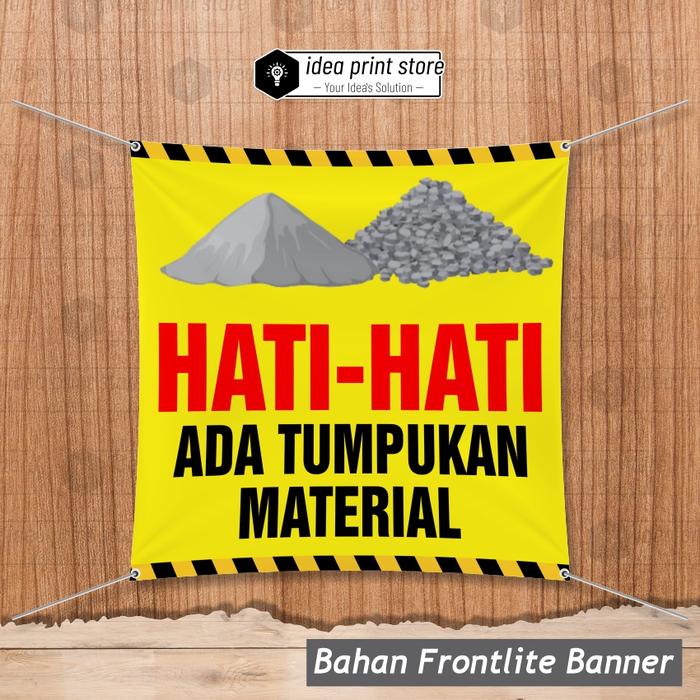 Gambar SPANDUK HATI HATI 1X1 GALIAN PEKERJAAN MURAH CEPAT IDEAPRINTSTORE - TYPE D dari IDEA PRINT STORE undefined Tokopedia