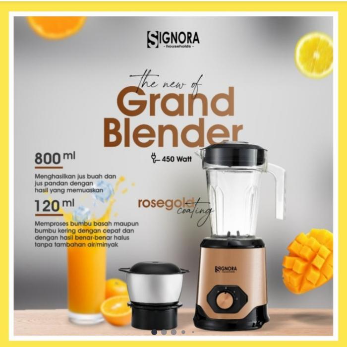 Gambar Grand Blender Signora untuk bumbu kering dan basah - rose gold dari Annala Kitchen Bakeware undefined Tokopedia