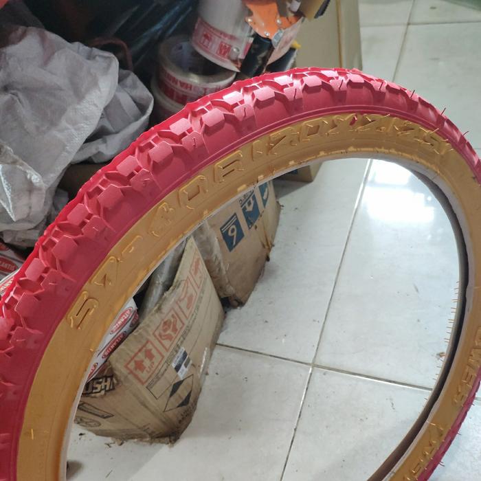 Gambar BAN LUAR SEPEDA BMX SEPEDA 20 X 2.125 LUCKY STONE WARNA (1pcs) - Merah dari sepeda_harapanindah undefined Tokopedia