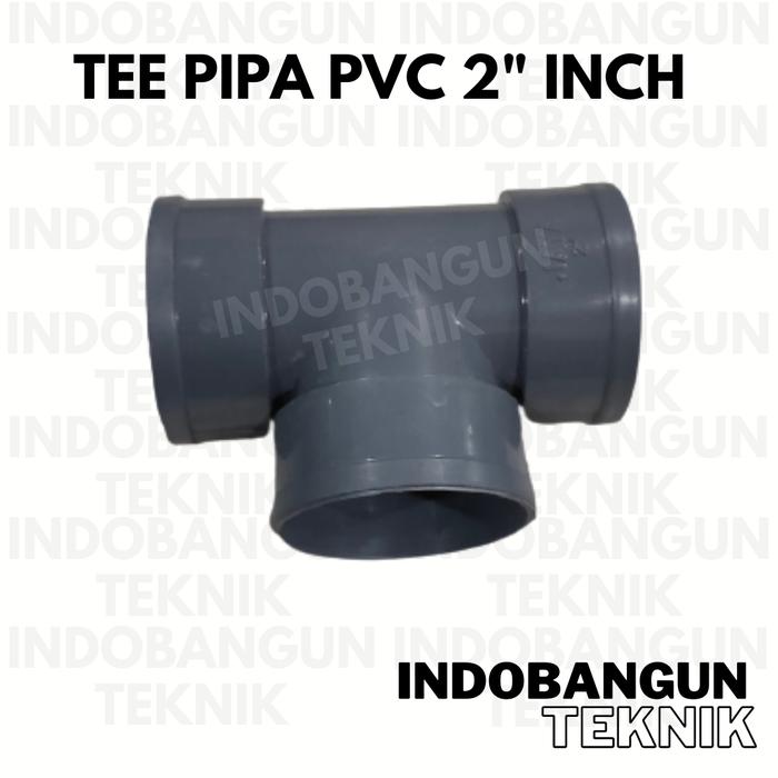Gambar Tee Polos Letter T Pipa PVC Sambungan Pipa T PVC - 2" dari IndobangunTeknik undefined Tokopedia