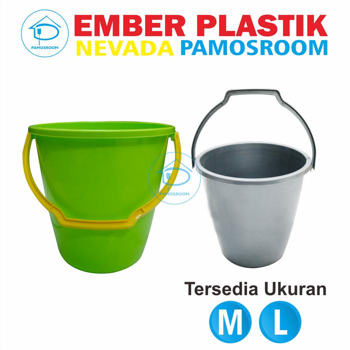 Gambar Pamosroom Ember Plastik Tebal Tempat Air Kamar Mandi Toilet Gagang - Medium dari pamosroom undefined Tokopedia