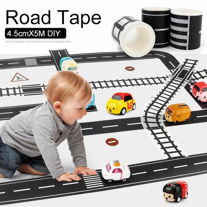 Gambar Lakban Lintasan Mainan Anak Play Tape Road Jalan Raya 47mm dari RcShop89 undefined Tokopedia