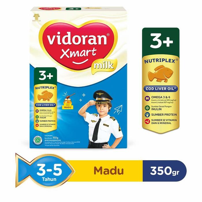 Gambar Vidoran Xmart 3+ Nutriplex Vanila/Madu - Madu, 950 dari Alfatihkidz undefined Tokopedia