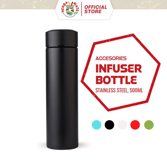 Gambar Yerba Mate Infuser Bottle - Stainless steel - Hitam dari Yerba Mate ID undefined Tokopedia
