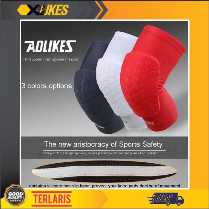 AOLIKES 688 Knee Support Knee Pad Pelindung Lutut Dekker Deker Futsal