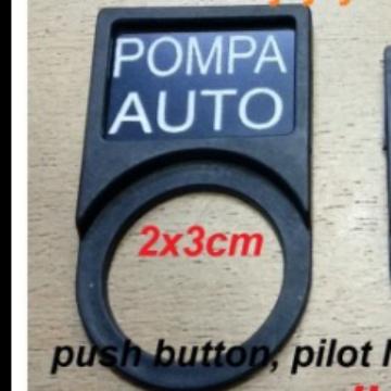 Gambar Custom Label pilot lamp push button 22mm, label + name plate panel - Besar dari tokoMJSS undefined Tokopedia