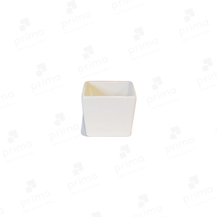 Gambar Mangkuk Keramik Kotak 6x6x5.2 cm | Kuba Square Bowl White - Athena - Putih dari PrimaSaranaAbadi undefined Tokopedia