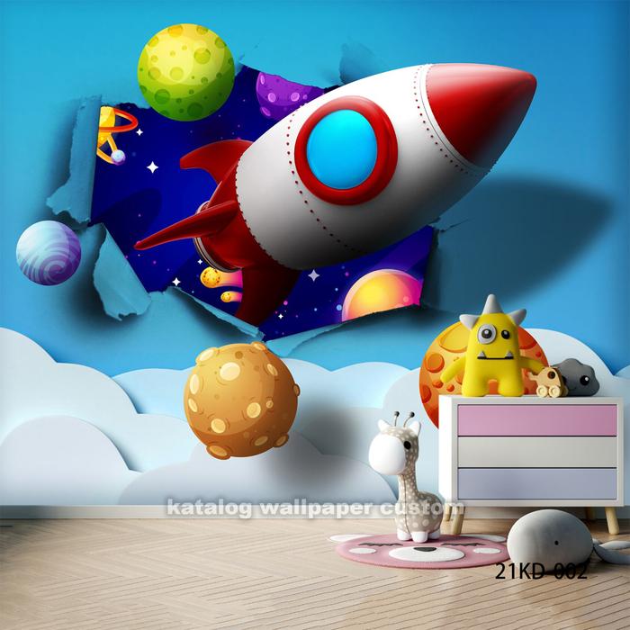 Gambar Wallpaper Custom Mural Photowall Background Motif Kartun Kids Room - 21KD-002, Wallpaper dari Wallpaper Custom_NEW undefined Tokopedia