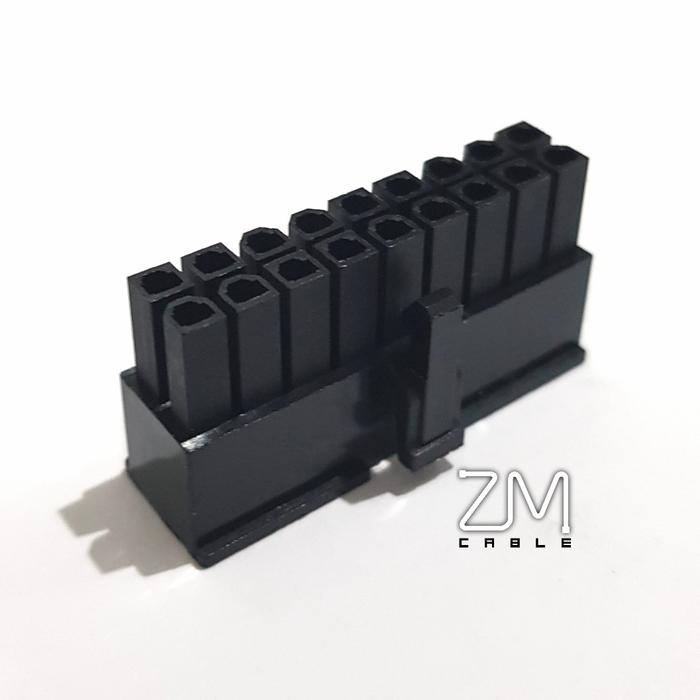 Gambar Modular PSU Housing Connector 4.2mm 5557-2*9P 18Pin ATX Power Supply - Hitam dari ZMTech Bekasi undefined Tokopedia