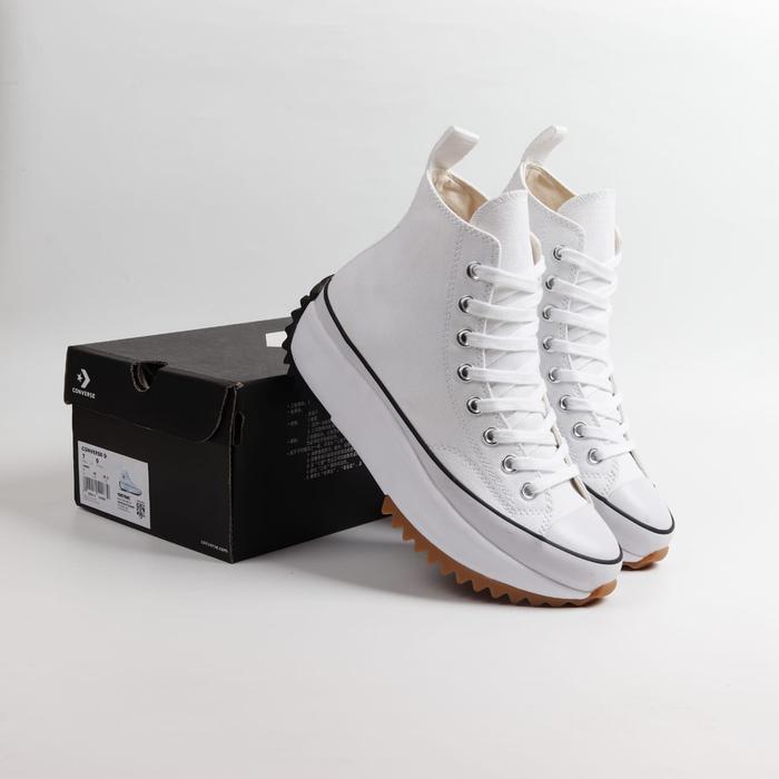 Gambar CONVERSE RUN STAR HI WHITE PREMIUM ORIGINAL SNEAKERS CASUAL WANITA - 40 dari ermishoes undefined Tokopedia
