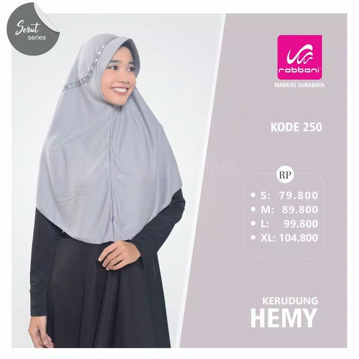 Gambar Kerudung Rabbani Asli Hemy Jilbab Rabani Ori Sekolah Tiga - 250 Abu Semen, M dari Rumah Nedya undefined Tokopedia