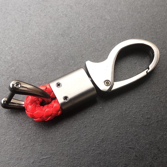 Gambar Premium Leather Key Chain Gantungan Kunci Pinggang Kulit Mobil Motor - Merah dari Gentleman Car undefined Tokopedia