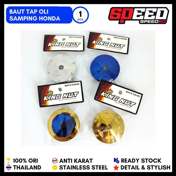 Gambar Baut Pembuangan Oli Samping & Tap Oli Bawah Scoopy Beat Vario King Nut - Samping, Gold dari Speed60SBYofficial undefined Tokopedia