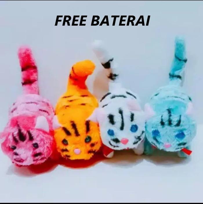 Gambar Kucing Mainan | Robot Kucing | Boneka Kucing / FREE BATERAI - Random dari Kyurosu undefined Tokopedia