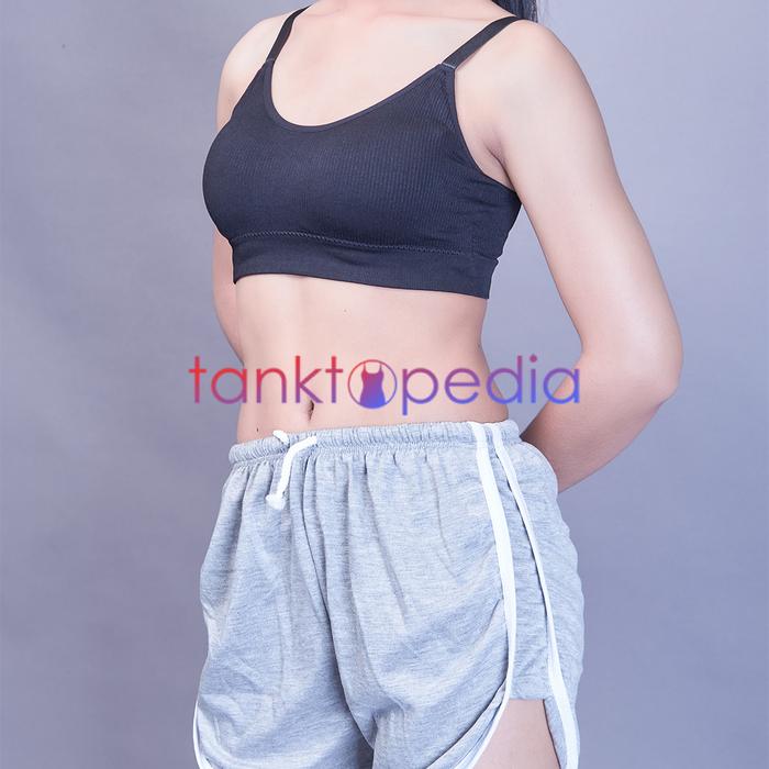 Gambar Sport Bra Kualitas Premium Busa Tali Adjustable - Hitam dari Tanktopedia undefined Tokopedia
