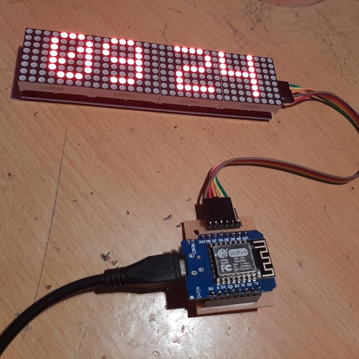 Gambar PCB Arduino ESP8266 Wemos Wireless Module NTP Clock Dot Matrix Display dari sipol.electronics undefined Tokopedia