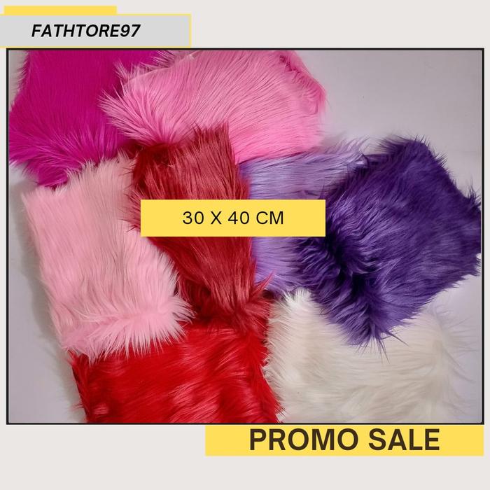 Gambar KARPET BULU KOREA KECIL 30 X 40 CM, TAPLAK BULU KOREA MINI, ALAS BULU - Merah dari Naimastore97 undefined Tokopedia