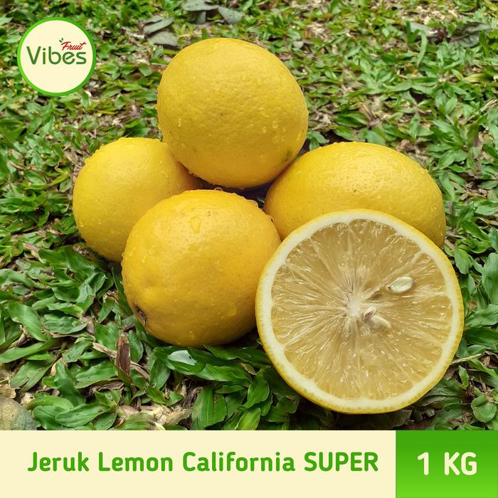 Gambar Buah Jeruk Lemon California GRADE SUPER 1KG / Segar / Fresh / Premium - SUPER dari Vibes Fruity undefined Tokopedia