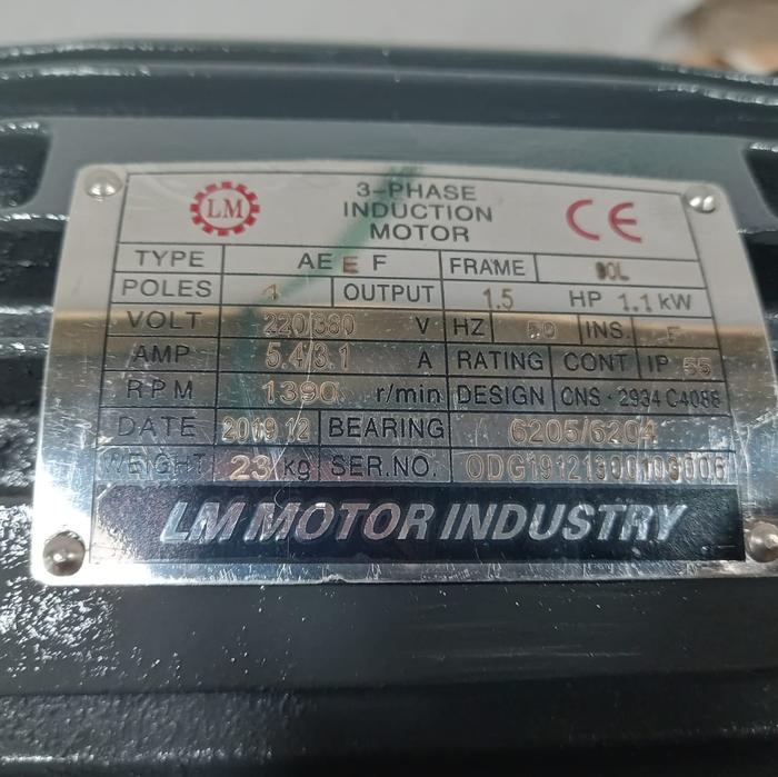 Gambar LM induction motor tipe AEEF/ electric motor/ liming / motor/ pompa dari citra gemilang teknik undefined Tokopedia