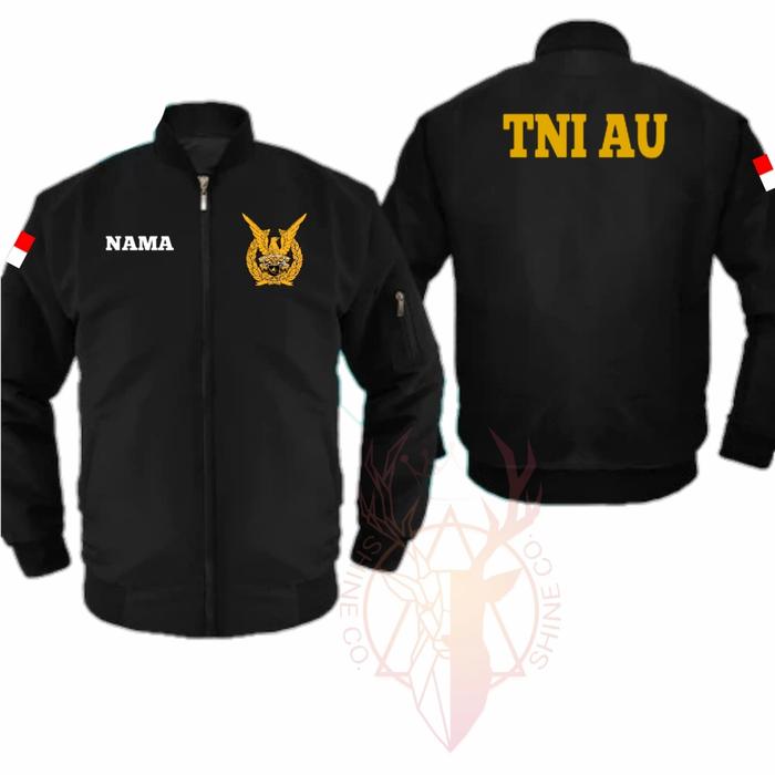 Gambar JAKET BOMBER TNI AU ANTI AIR GRATIS NAMA dari Jagat saluyu undefined Tokopedia