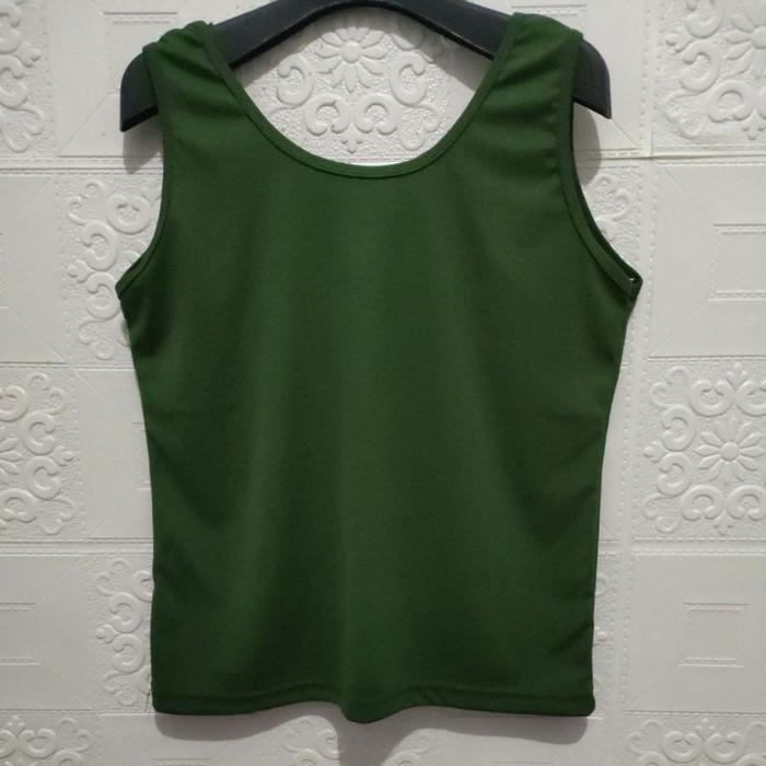 Gambar Singlet jumbo | Tanktop tali gede - Army dari CejCollection undefined Tokopedia