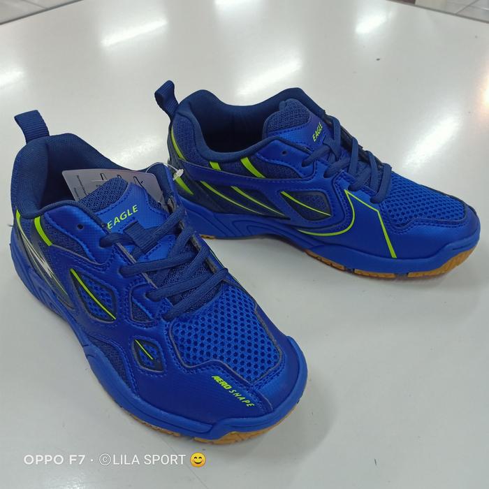 Gambar sepatu olahraga badminton anak junior eagle centurions murah original - Biru, 32 dari lilo sport undefined Tokopedia