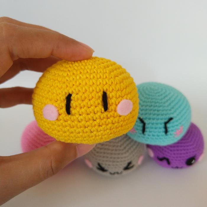 Gambar Bagcharm/Amigurumi/Boneka rajut mochi - Biru Muda dari Kreasi Fifi undefined 5 Tokopedia